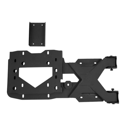 ALMULOO Spare Tire Carrier Compatible with 2007-2018 Jeep Wrangler JK Hold Up to 37" Tire Mounting Bracket Holder Steel Powder Coated Black