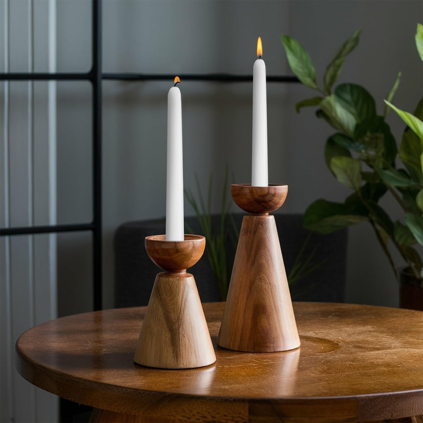Taper Candles White, Set of 8 Odorless and Smoke-Free 10-Inch Taper Candles, Long Burning, Paraffin Wax with Cotton Wick, Burns Approximately 7-8 Hours
