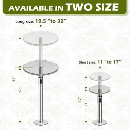 Hazztoll Adjustable Plant Risers for Inside Pot, Planter Insert for Large Container, 19.5-32'' Rise Filler Riser of Tall Flower Bed, Metal Lift Insert for Tall Taper (6 “8“10” Base or Top)