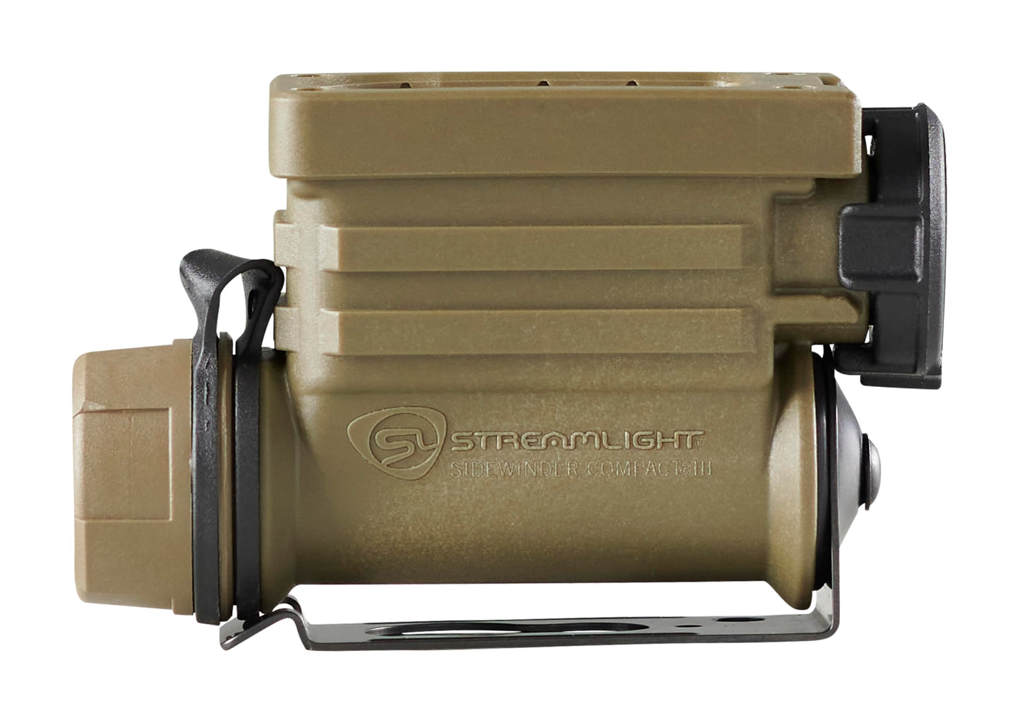 Streamlight 14213 Sidewinder Compact III 275-Lumen 3200 Candela User Configurable Model Hands-Free Angle Head Flashlight with White, Blue, Green, Red LEDs, and IR, Coyote
