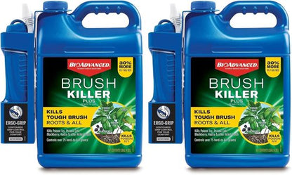 BioAdvanced Brush Killer Plus - Ready-to-Use 1.3 Gal | Effectively Kills Poison Ivy & Tough Brush Roots | Pack of 2