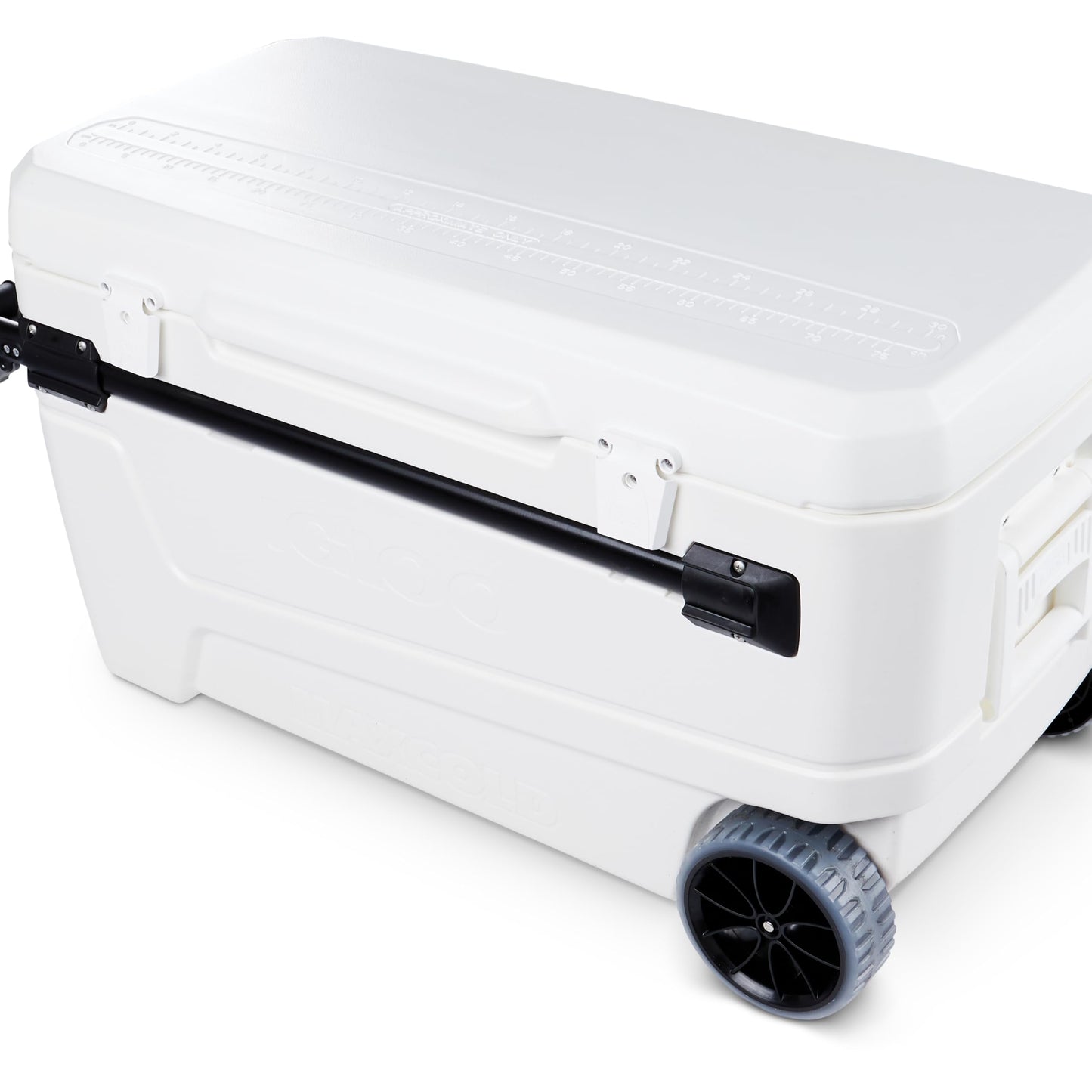Igloo MaxCold Glide Coolers 110 QT, Insulated Portable Rolling Cooler with Soft Ride Wheels, 168 Can Capacity, Leak-Proof, 5-day Ice Retention