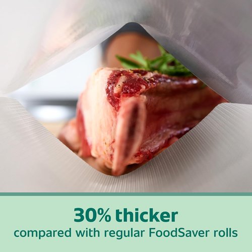 FoodSaver Heavy-Duty Vacuum Seal Rolls - 8" x 20' | 6-Pack for Food Storage & Sous Vide Cooking