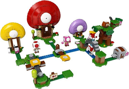 LEGO Super Mario Toad’s Treasure Hunt Expansion Set 71368 Building Kit Toy for Kids to Boost Their Super Mario Adventures with Mario Starter Course (71360) Playset (464 Pieces)