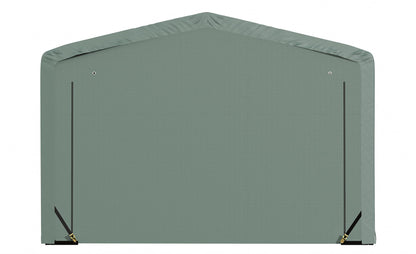 ShelterLogic ShelterTube Garage & Storage Shelter, 12' x 18' x 8' Heavy-Duty Steel Frame Wind and Snow-Load Rated Enclosure, Green