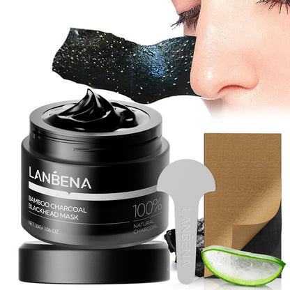 LANBENA 2.0 Blackhead Remover, Nose Plants Pore Strips Deep Cleansing Peel off Mask with Salicylic Acid, Amazonian White Clay, 60Pcs Nose Strips Black Heads Remover from Face