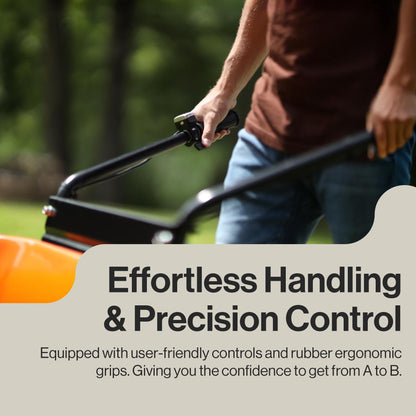SuperHandy Electric Wheelbarrow – 48V Li-Ion Battery,330 lbs (150 kg) Capacity, 85L Steel Powder Coated Tub, Material & Debris Hauler Utility Cart