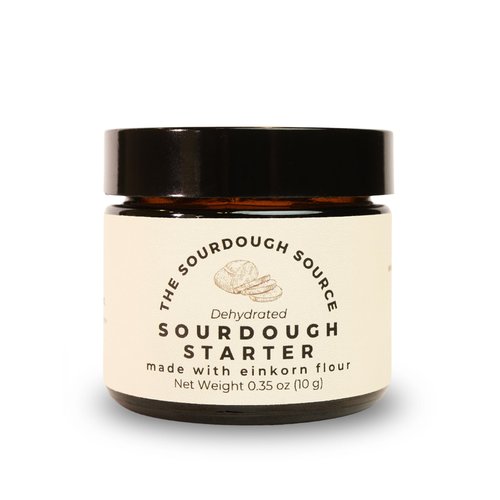 Einkorn Dehydrated Italian Sourdough Starter | Naturally Lower Gluten Structure | Made from Organic Heirloom Einkorn Flour From Italy| The Sourdough Source | Easy to Follow Instructions |Double Batch 2 Servings | Low-Maintenance| Make Artisan Sourdough Br