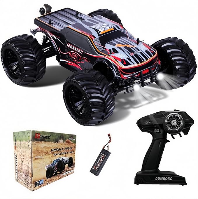 JLBRACINGRC 1/10 Brushless RC Car for AdultsFast 50+ mph High Speed RTR RC Truck 4WD Offroad Monster Truck 2.4GHZ Radio Controlled Electric Remote Control Car IPX7 Waterproof Racing Vehicle
