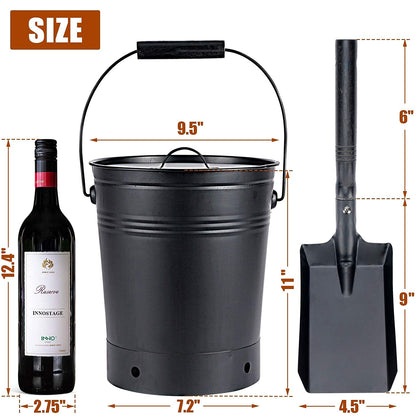 INNO STAGE Firewood Log Rack and Ash Bucket with Lid