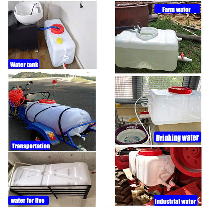 SXKJDM Large Plastic Water Storage Tanks Emergency Water Storage 50L/80L/110L/200L Camping & Hiking Water Storage Water Container Multifunctional Water Tank(Size:110L/29gallon)