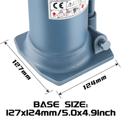 BAOSHISHAN Double Ram Bottle Jack Hydraulic Welded Jack Truck Jack 4 Ton (High Lift)