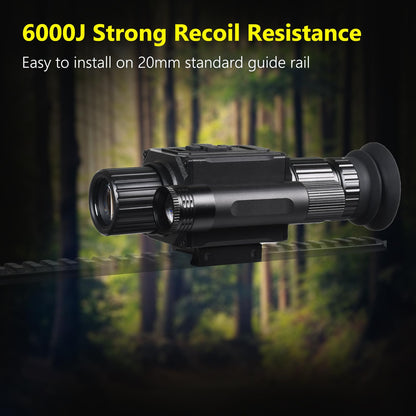 Digital Night Vision Monocular HD 1080P Infrared Night Vision Scope with 5X AI Zoom Video Recording, Hunting Night Vision Camera for Surveillance & Wildlife Observation