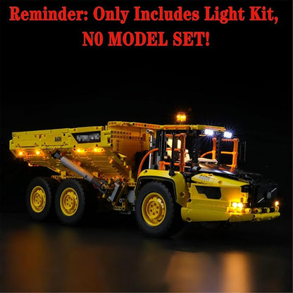 LED Light Set Compatible with Lego 42114 6x6 Volvo Articulated Hauler Technic Building Blocks Model - Model Set NOT Included