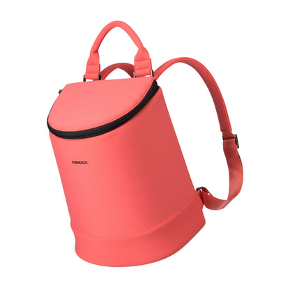 Corkcicle EOLA Cooler Backpack - Waterproof - Food Safe - Keep Drinks Ice Cold - Coral Neoprene