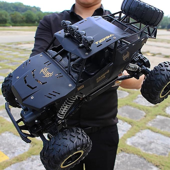 RC Cars Remote Control Car 1:12 Off Road Truck Metal Shell LED Headlights Offroad Monster RC Truck 4x4 All Terrain Hobby RC Cars Toys for Boys Kids Adults Gifts 8-12