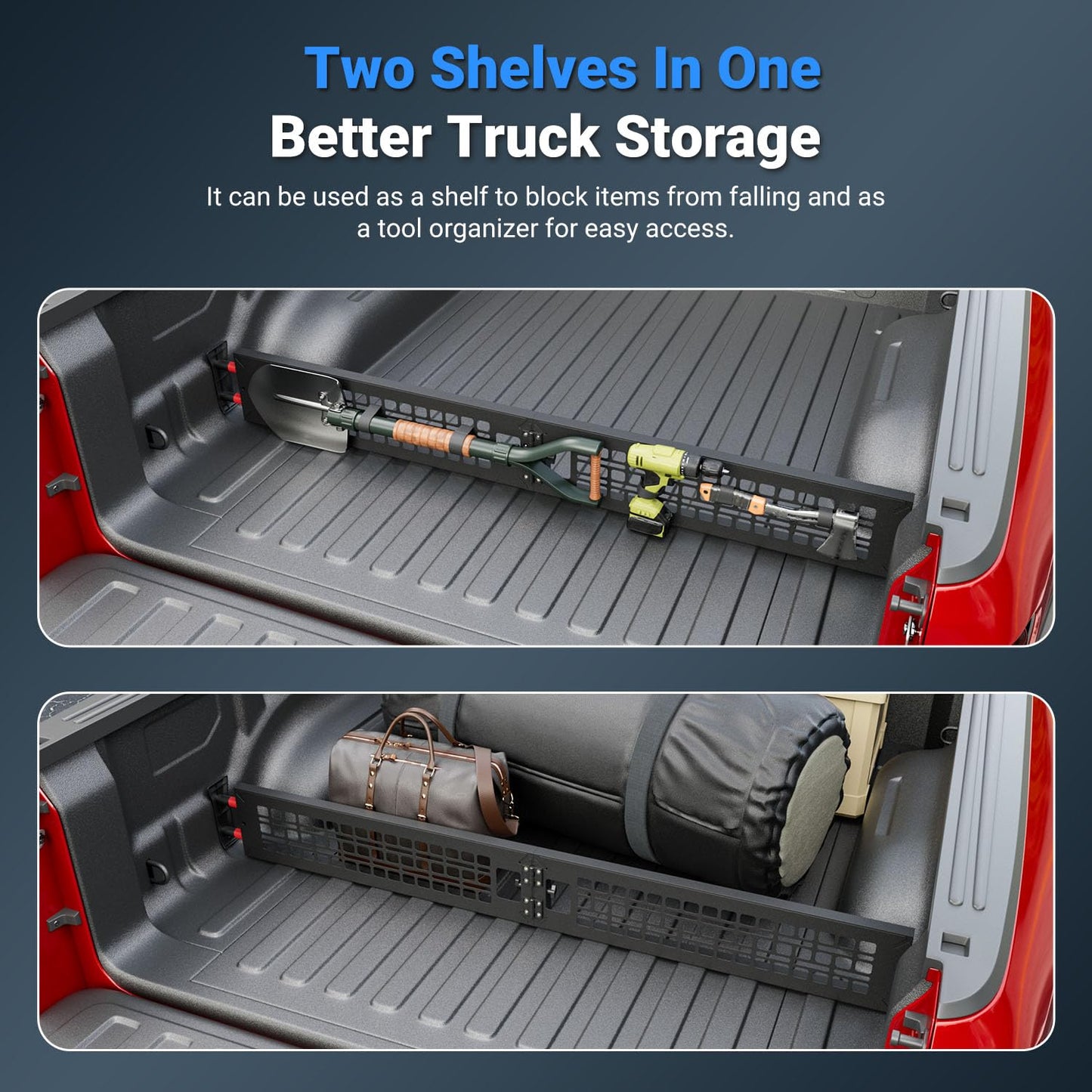 CZmenghe Truck Bed Divider Compatible with 2019-2025 Dodge RAM 1500 Truck Bed Organizer Cargo Manager Replacement for 2019-2025 Dodge RAM Accessories