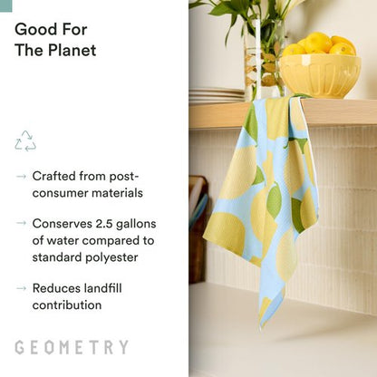 GEOMETRY Spring Kitchen Towels - Quick Dry Microfiber Cloth Spring & Summer Dish Towels for Kitchen Drying - Premium Quick Dry Towel - Flutter Bloom, 18" x 30" - 2-Pack