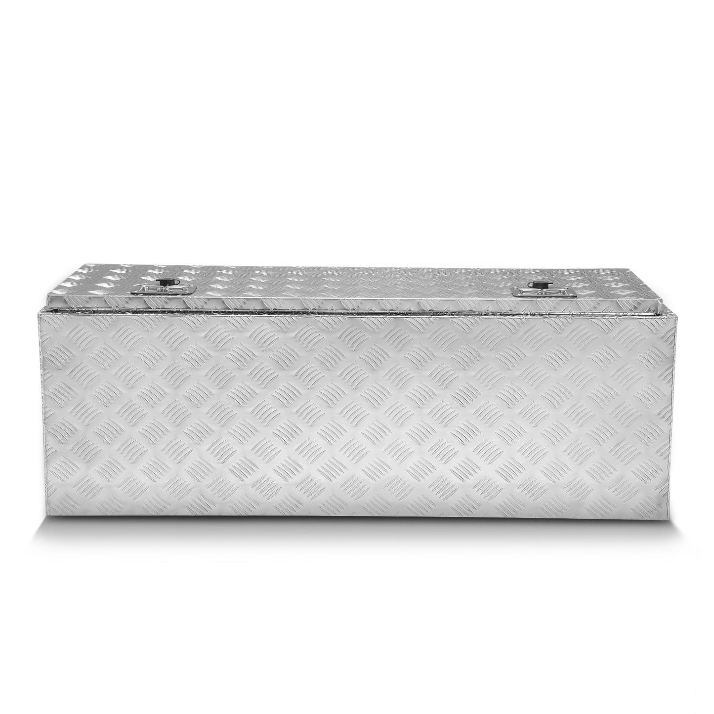 DNA MOTORING Lockable Truck Tool Box, Bed Organizer, Aluminum Storage Box w/Lock & Keys, 47"x18"x18", TBOX-T5-015-ALU, Silver