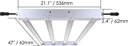 TotalGrow Full Spectrum LED Grow Light Fixture, 320W, 820 ?mol/s, 2.6 ?mol/J