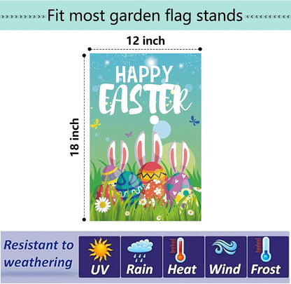 Seasonal Garden Flags by [Brand Name] - Set of 12 Double-Sided 12x18 Inch Yard Flags for Year-Round Outdoor Decor