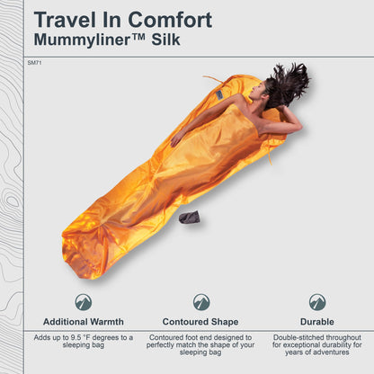 COCOON - Premium - Silk MummyLiner - Sunset