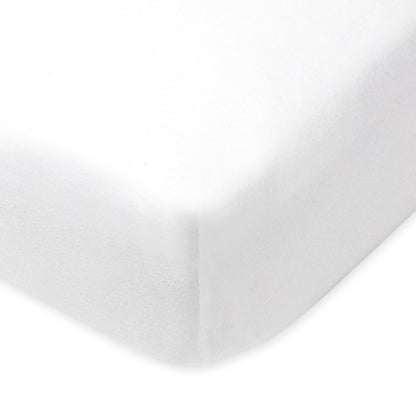 HonestBaby unisex-baby Fitted Crib Sheets Set Standard Mattress, 100% Organic Cotton Baby Boys, Girls, Neutral, 1 Pack - Rainbow Stripe, One Size