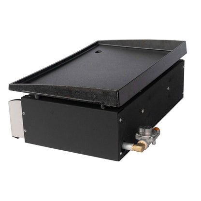 Suburban Signature 18" RV Griddle with Quick Connect and 1 lb. Bottle Adapter - Compact Stowable Design, 20% Hotter Than Comparable Units, CSA Certified for RV Outdoor Use (4062A)