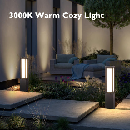 PAKEDANDUN 31.5" Outdoor Solar Lanterns Waterproof with IP65, 3000K Outdoor Floor Lamp, Large Floor Lamps with Remote Brightness & Timer Control, Outside Lantern Dusk to Dawn for Porch Patio Landscape