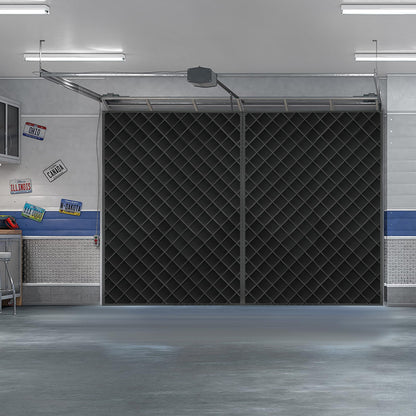 Garage Door Insulation Kit, Garage Insulated Door Curtain, Garage Screen for Winter, Weatherproof, Windproof, Soundproof(16 * 8Ft)