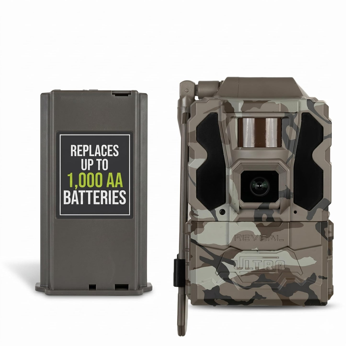 TACTACAM Reveal Ultra Cellular Trail Camera with Lithium Ion Rechargeable Battery Pack Bundle