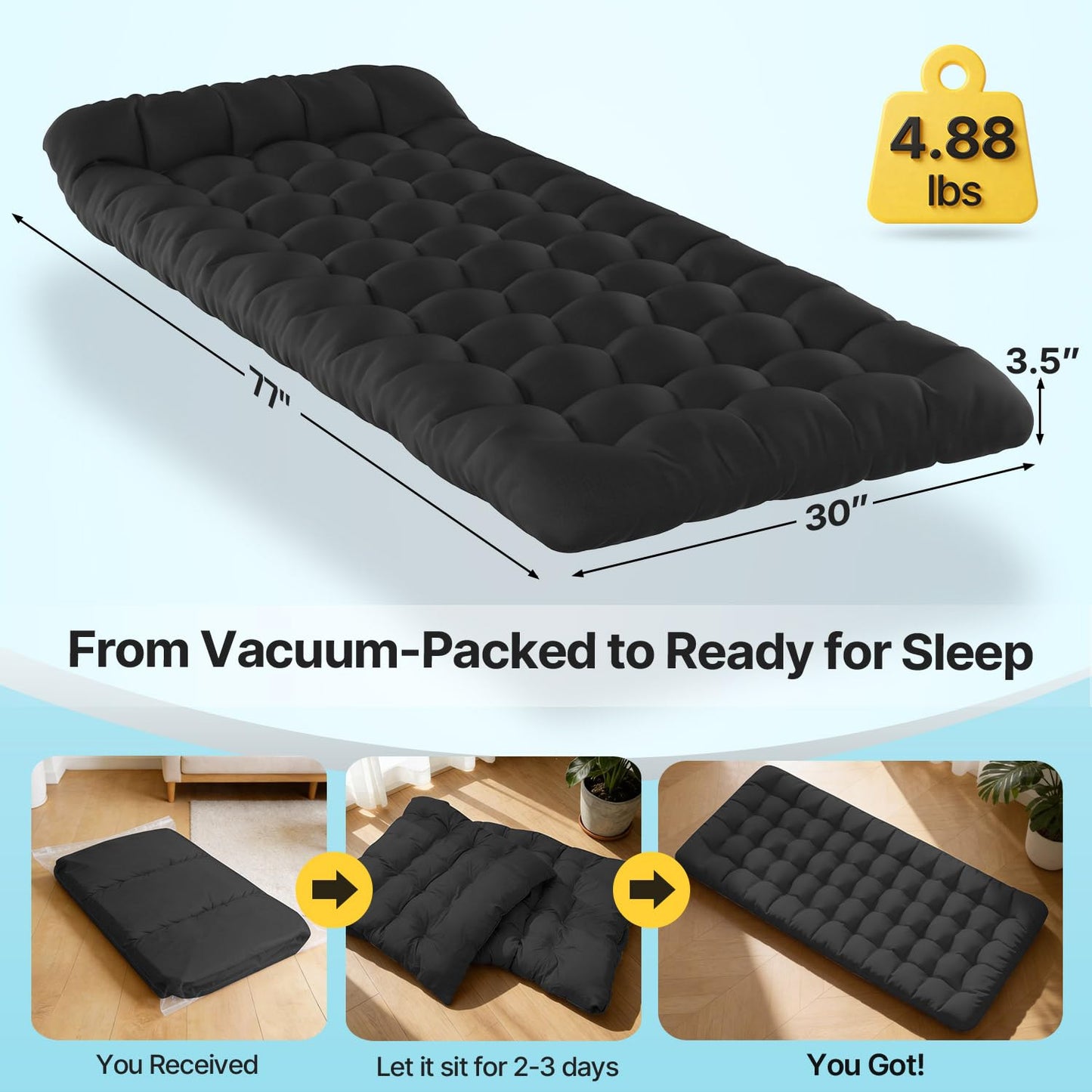 Slendor XXL Folding Camping Cot for Adults with Mattress Pillow Carry Bag, 32 inch Extra Wide Portable Sleeping Cot, 900LBS Support Outdoor Cot Bed for Office Nap Beach Travel RV