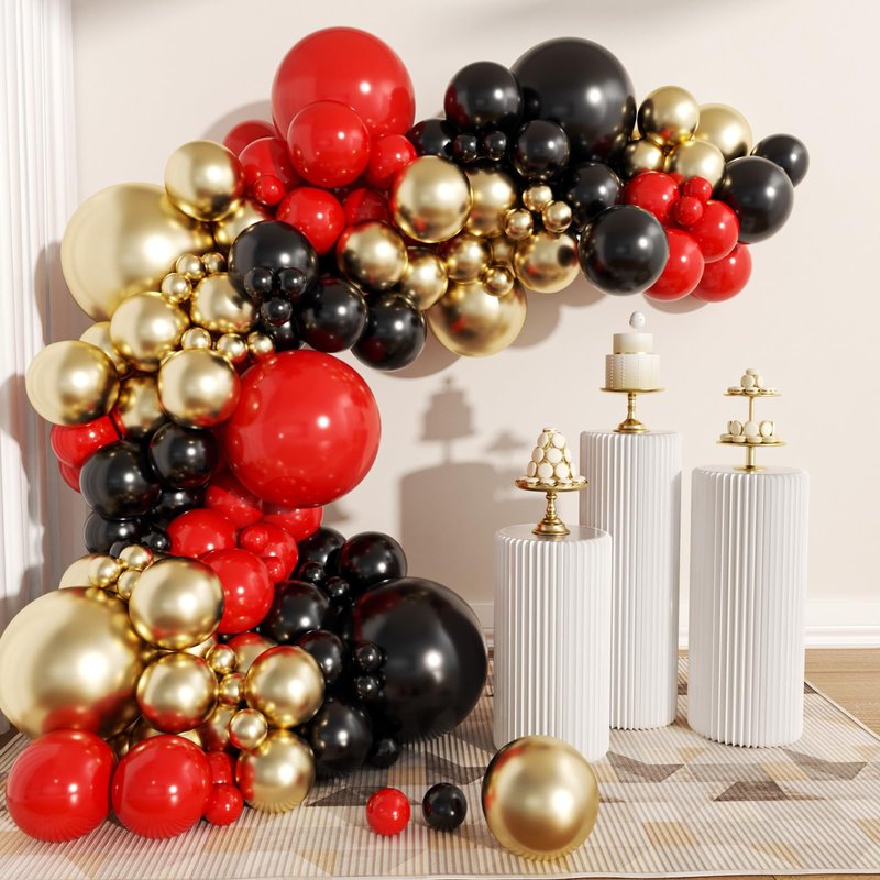 MEBAY Gold Balloons 12 inch 100 pcs Chrome Metallic Latex Birthday Balloons Shiny Balloons Party Decoration Graduation Halloween Wedding Birthday Baby Shower Christmas Party