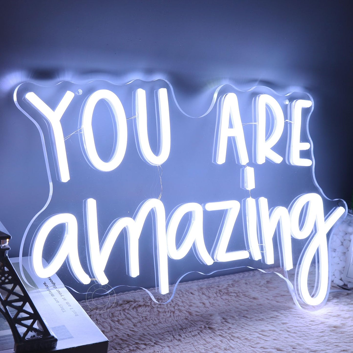 SYLHOME You Are Amazing LED Neon Light Sign 5V Girls Boys Bedroom Living Room Classroom Wall Decor Sign Hanging Smart Kid Birthday USB 16.9" X 10.6" Warm White