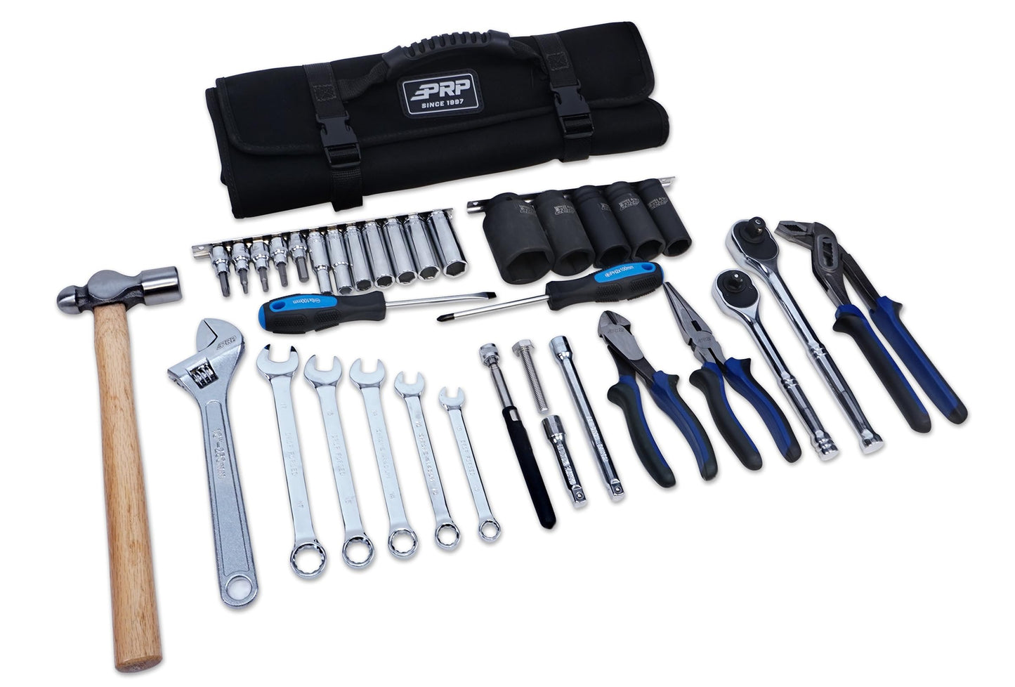 PRP UTV Tool Kit for Kawasaki Teryx KRX, KRX4 - Includes 35 Essential Tools, Roll-Up Storage Bag with Easy-Grab Handle, Mounts to Vehicle