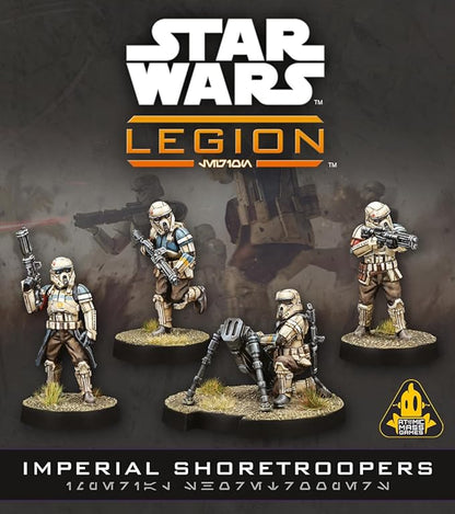 Asmodee Star Wars: Legion Imperial Shoretroopers - Corps &amp DF-90 Mortar Detachment Tabletop Miniatures Game Strategy Game for Kids and Adults Ages 14+ 2 Players 3 Hour Playtime
