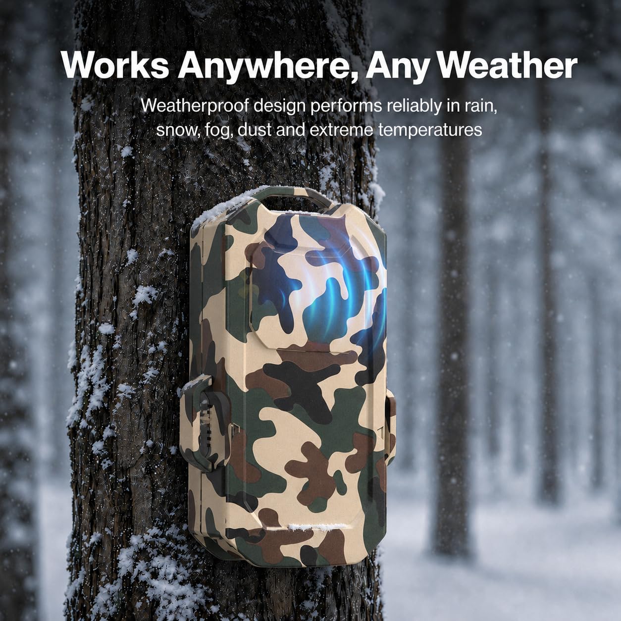 LETWESAF Radar Perimeter Security Alarm, Millimeter-Wave Radar Camping Perimeter Alarm, 1/2 Mile Range, Wireless Rechargeable Weatherproof Outdoor Security System Motion Sensor for Camping Hiking RV