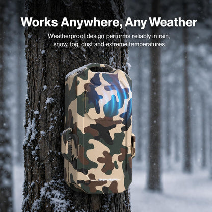 LETWESAF Radar Perimeter Security Alarm, Millimeter-Wave Radar Camping Perimeter Alarm, 1/2 Mile Range, Wireless Rechargeable Weatherproof Outdoor Security System Motion Sensor for Camping Hiking RV