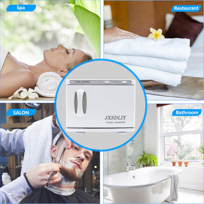 Small Hot Towel Warmer for Spa Home Salon Esthetician 2-in-1 5L Mini Personal Hot Towel Cabinet Towel Warmers Spa, Fast Heating Towel Heater Towel Steamer for Facials…