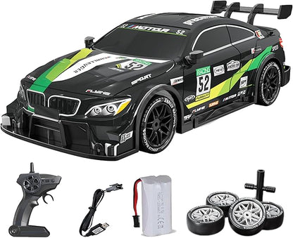 1/16 Scale RC Drift Car for Kids 4WD Remote Control Race Car 20KM/H 2.4Ghz with LED for Boys Age 6 7 8-12 13 14 Year Old Birthday Gifts for Kids