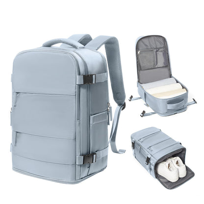 coowoz Travel Backpack Carry On for Women Man Gym Backpacks with Laptop Compartment Mochila de Viaje Teacher Personal Item Backpack Airplane Accessories Must Haves Grey Small
