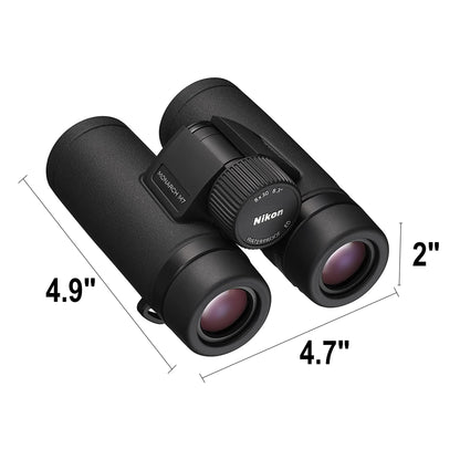 Monarch M7 8x30 (16763) Black Binoculars Bundle with Lens Pen and Cleaning Cloth, Compact Binoculars for Adults for Hunting, Bird Watching, and Hiking Essentials, Zoom Lightweight Travel