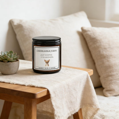 OSHINE Chihuahua Gifts,Lavender Scented Naturalsoy Candle, Long Lasting 40 Hour Burn, Perfect Gifts for Women and Dog Lovers