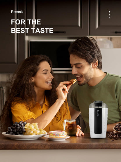 Coffee Grinder, Electric Coffee Grinder with 3.5Oz Large capacity, One-Touch Coffee and Spice Grinder with Stainless Blade, Cleaner Brush And Spoon for Home Use (Black)