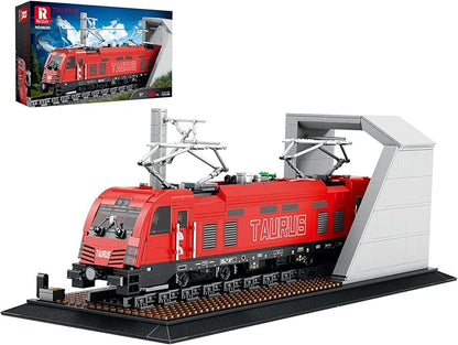Reobrix City Train Set with BaseMOC Classic Car Building Block KitRetro Taurus Electric Train 66020Model for Adult Truck LoversGifts Home Décor1939 PCS