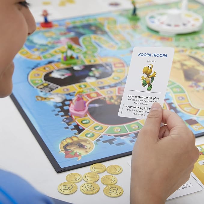 Hasbro Gaming The Game of Life: Super Mario Edition Board Game for Kids Ages 8 and Up Play Minigames Collect Stars Battle Bowser
