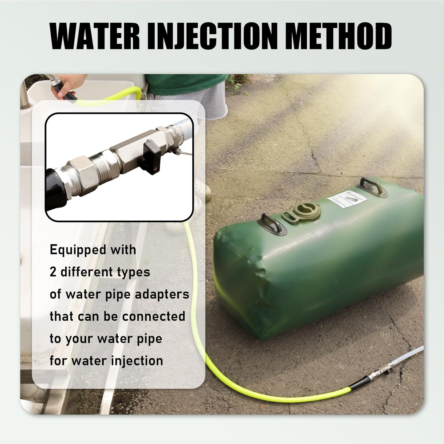 LATHEVEE Drinking Water Storage Bladder,25 Gallon Portable Water Bladder Tank, RV Water Tank, Can Be Used for Storing Drinking Water, Camping, Traveling, Wilderness Survival Patrols, Etc.