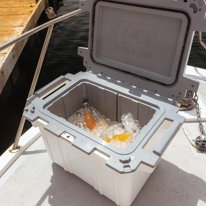 Pelican 50 Quart Elite Cooler (Dark Grey/Green)
