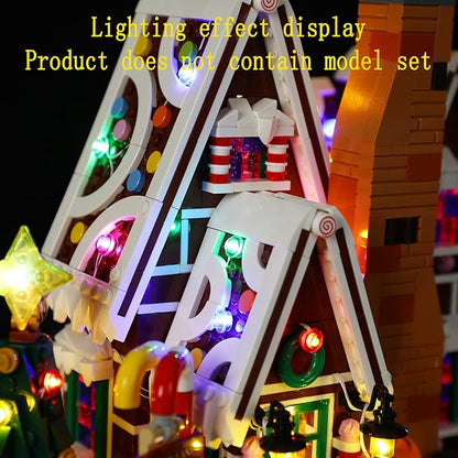 LED Light Kit (Remote Control) Compatible with Lego Gingerbread House - Lighting Set for Creator 10267 (Model Set Not Included)