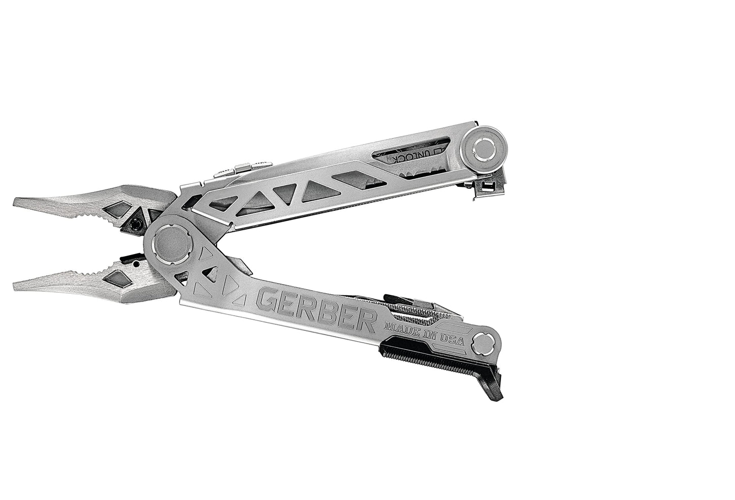 Gerber Gear Center-Drive Plus - 16-Piece Multi-Purpose Tool with Sheath & Bit Set - Includes Pry Bar, Knife, Needlenose Pliers, Nail Puller & More - Made in USA